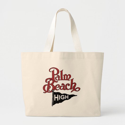 Palm Beach高い#1 ラージトートバッグ (正面)