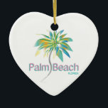 Palm Beach、フロリダ セラミックオーナメント<br><div class="desc">このグラフィックかイラストレーション"Palm Beach、フロリダ"はTシャツ、犬のTシャツ、エプロン、柱時計、マグとあなた自身のためのもっとたくさんのギフト項目で素晴らしくかあなたの家族および友人見ます。 楽しむ!</div>