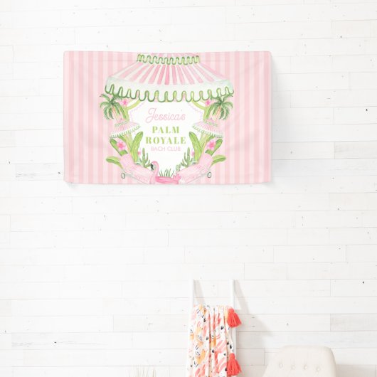 Palm Beach Cabana Bach Club | Bachelorette 横断幕 (インサイチュ)
