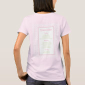 Palm Beach Cabana Bach Club | Bachelorette  Tシャツ (裏面)