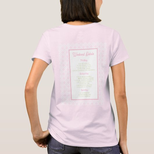 Palm Beach Cabana Bach Club | Bachelorette  Tシャツ (裏面)