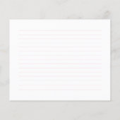 Palm Beach Cabana Crest Monogram  Recipe Card (裏面)