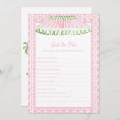 Palm Beach Cabana | Spill the Tea Bridal Shower 招待状 (正面/裏面)
