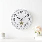 Palm Beach County Florida Sheriff Clock ラージ壁時計 (ホーム)