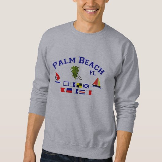 Palm Beach FLのシグナルフラグ スウェットシャツ (正面)
