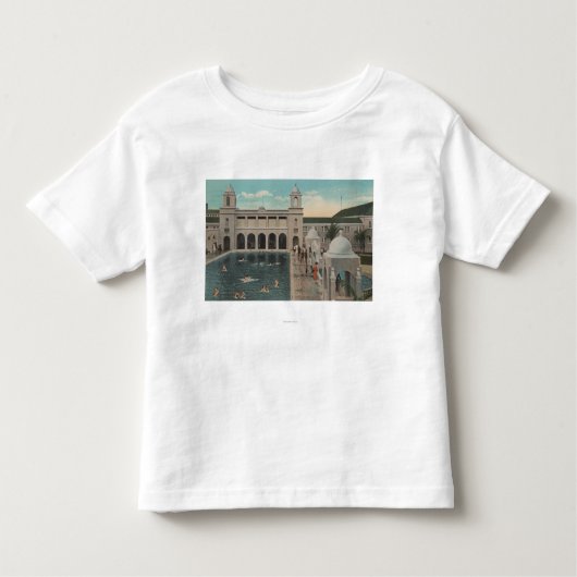Palm Beach、FL -プール及びカジノの屋外の眺め トドラーTシャツ (正面)
