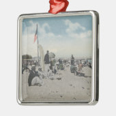 Palm Beach、FL -水泳時間 メタルオーナメント (左)