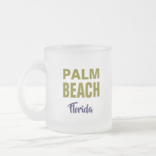 Palm Beach Florida Coffee Mug フロストグラスマグカップ (左)
