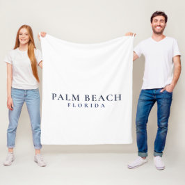 Palm Beach Florida - Preppy Coastal  フリースブランケット