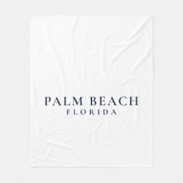Palm Beach Florida - Preppy Coastal  フリースブランケット