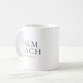 Palm Beach Florida Preppy Coastal Style コーヒーマグカップ (正面左)