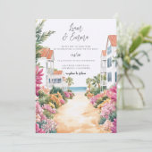 Palm Beach Florida Wedding Invitation 招待状 (スタンド正面)