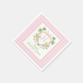 Palm Beach Monogram Crest Bachelorette Weekend スタンダードカクテルナプキン (角)