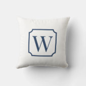 Palm Beach Pink Monogram Dorm Room Pillow  クッション (裏面)