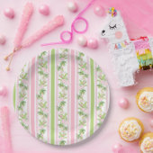 Palm Beach Pink Pool Loungers ペーパープレート (パーティー)