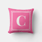 Palm Beach Preppy Monogram Throw Pillow クッション (正面)