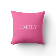 Palm Beach Preppy Personalized Name Throw Pillow 