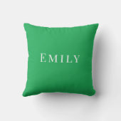 Palm Beach Preppy Personalized Name Throw Pillow クッション (裏面)