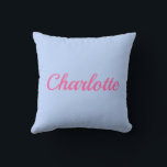 Palm Beach Preppy Personalized Name Throw Pillow  クッション<br><div class="desc">Colorful Custom Name Dorm Pillow | Preppy College Dorm Decor Brighten your space with this Palm Beach preppy personalized name throw pillow, featuring a bold custom name in vibrant resort-inspired colors. Designed with a clean script style and cheerful coastal palette, this pillow adds personality and color to college dorm rooms,...</div>