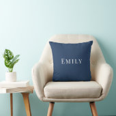 Palm Beach Preppy Personalized Name Throw Pillow クッション (椅子)