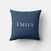 Palm Beach Preppy Personalized Name Throw Pillow  クッション (裏面)