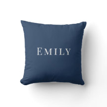 Palm Beach Preppy Personalized Name Throw Pillow 