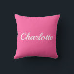 Palm Beach Preppy Personalized Name Throw Pillow  クッション<br><div class="desc">Colorful Custom Name Dorm Pillow | Preppy College Dorm Decor Brighten your space with this Palm Beach preppy personalized name throw pillow, featuring a bold custom name in vibrant resort-inspired colors. Designed with a clean script style and cheerful coastal palette, this pillow adds personality and color to college dorm rooms,...</div>