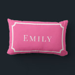 Palm Beach Preppy Personalized Name Throw Pillow  ランバークッション<br><div class="desc">Colorful Custom Name Dorm Pillow | Preppy College Dorm Decor Brighten your space with this Palm Beach preppy personalized name throw pillow, featuring a bold custom name in vibrant resort-inspired colors. Designed with a clean script style and cheerful coastal palette, this pillow adds personality and color to college dorm rooms,...</div>
