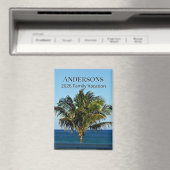 Palm Breeze Shoreline | Family Name & Trip Year マグネット (インサイチュ (食洗機))