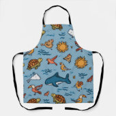 Palm Coast All-Over Print Apron Gift エプロン (正面)