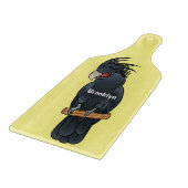 Palm cockatoo bird cartoon illustration カッティングボード (角)
