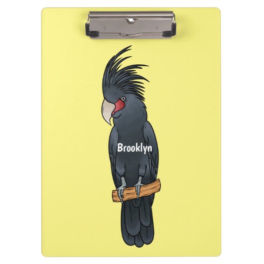 Palm cockatoo bird cartoon illustration  クリップボード (正面)