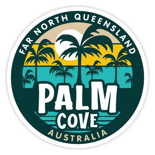 Palm Cove, Queensland Australiaステッカー シール