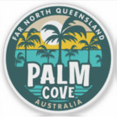 Palm Cove, Queensland Australiaステッカー シール (正面)