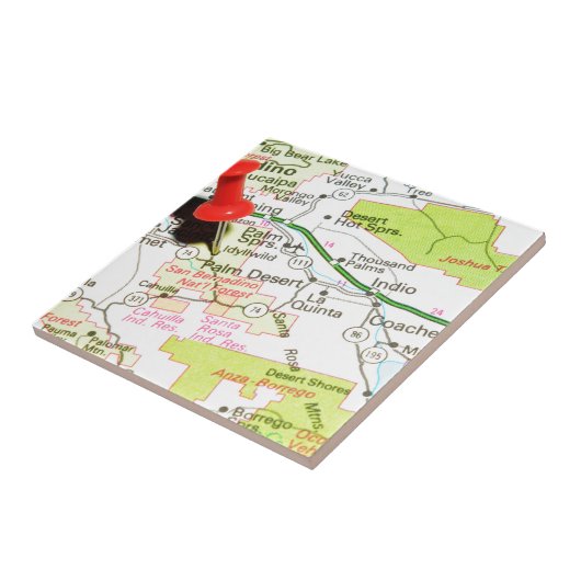 Palm Desert、カリフォルニア タイル (側面)