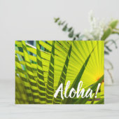 Palm Fan, Kilaea, Kauai, Hawaii 招待状 (スタンド正面)