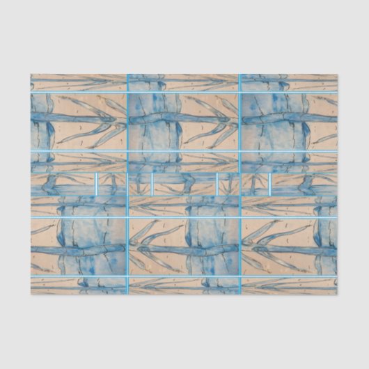 Palm in blue 薄葉紙 (正面)