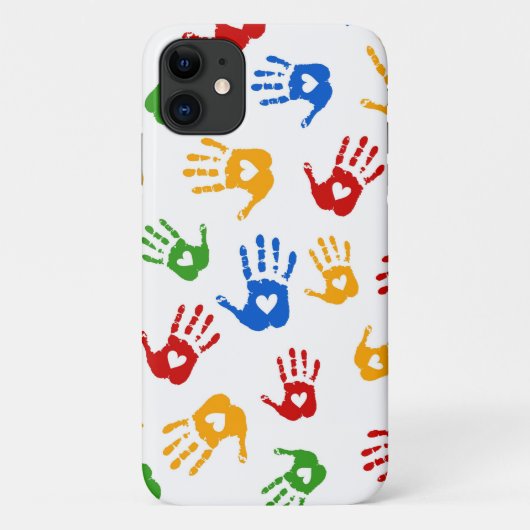 Palm iPhoneケースカッコいいの非常に抽象芸術ハート Case-Mate iPhoneケース (裏面)