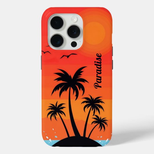 Palm Island under Red Sky Case-Mate iPhoneケース (裏面)