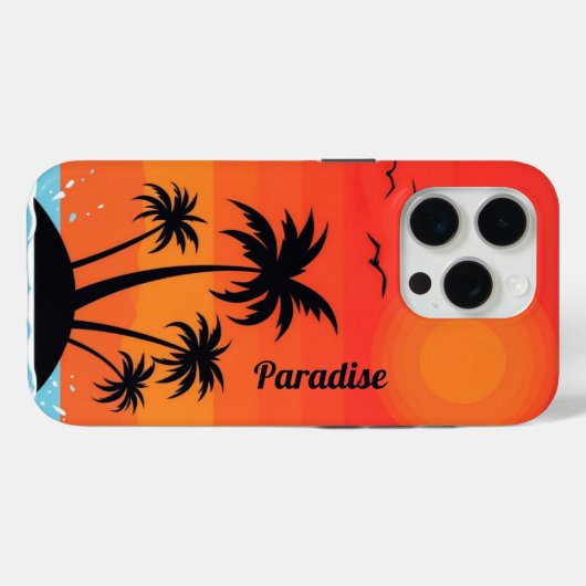 Palm Island under Red Sky Case-Mate iPhoneケース (裏面 (横))