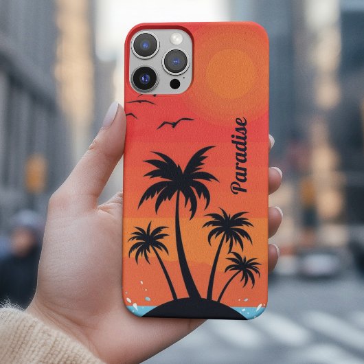 Palm Island under Red Sky Case-Mate iPhoneケース