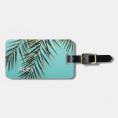 Palm Leaf iPhoneケース – トロピミニマルカルブルースカイ ラゲッジタグ (正面横)