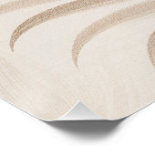 Palm Leaf – Neutral Zen – Wall Art – Minimal Decor ポスター (コーナー)