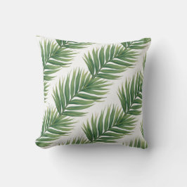 Palm Leaf Repeat Pattern – Tropical Botanical クッション