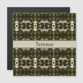 Palm Leaf Shadow Army Green、カスタマイズ可能 (正面/裏面)