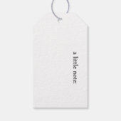 Palm Leaf Shadow Army Green、カスタマイズ可能 ギフトタグ (裏面)