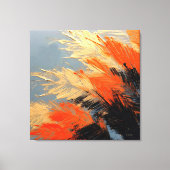 Palm Leaves – Abstract Tropical Motion キャンバスプリント (正面)