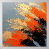 Palm Leaves – Abstract Tropical Motion ポスター (正面)