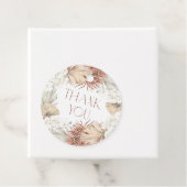 Palm Leaves and Orchids Wreath Boho Baby Shower フェイバータグ (インサイチュ)