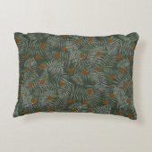 Palm Leaves & Oranges アクセントクッション (裏面)